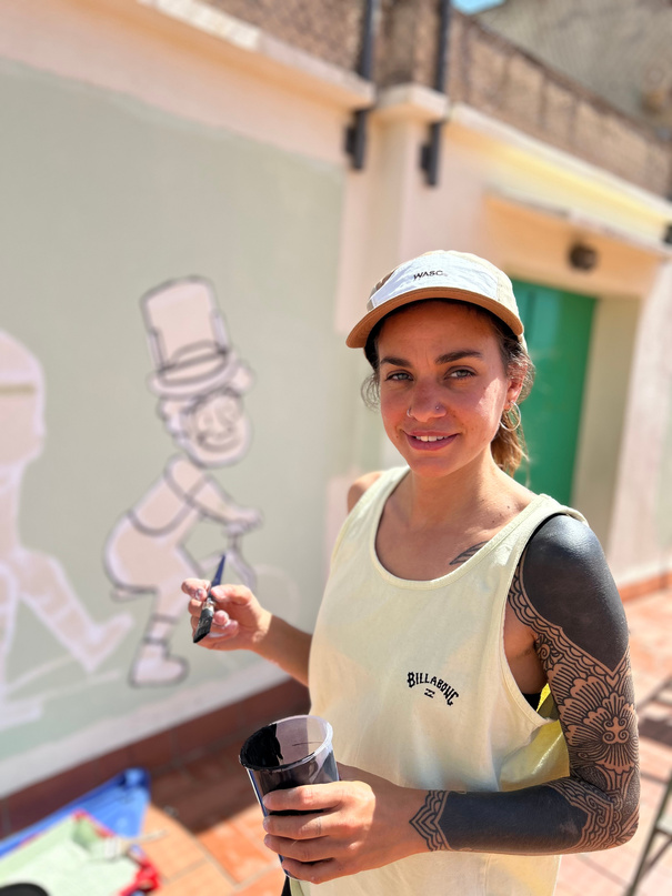 la inky - muralista i creadora del univers ldds